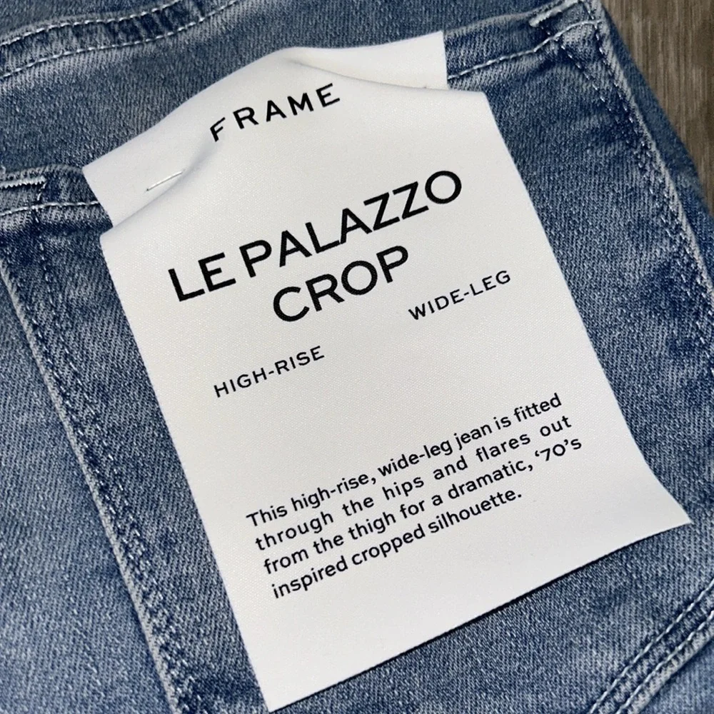 FRAME Le Palazzo Crop high-waisted jeans - Picture 11 of 13